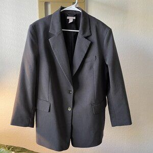 H&M Womens Oversized Twill Blazer Size L